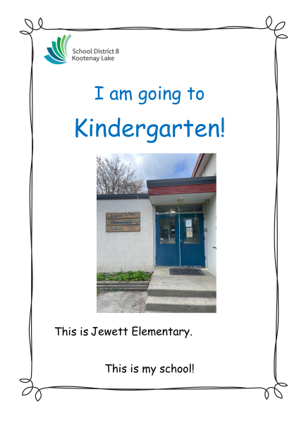 Cover page of a story about kindergarten at Jewett Elementary